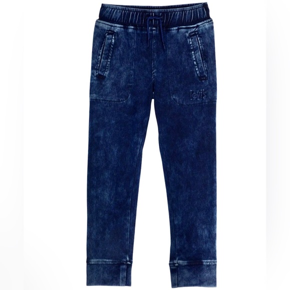 🆕Levi's® Girl's Soft Knit Denim Jogger Pants Sz Large - Picture 1 of 12
